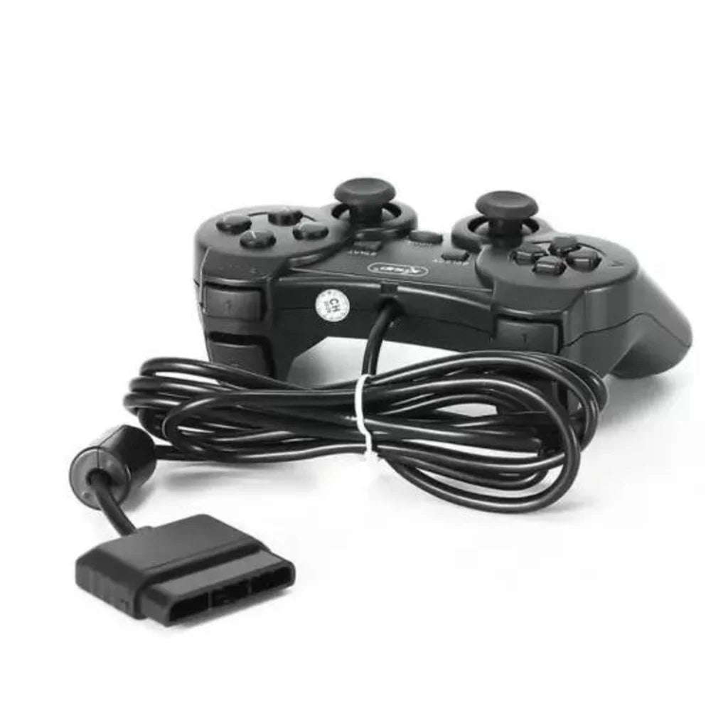 Controle para PS2 Com Fio Cor Preto