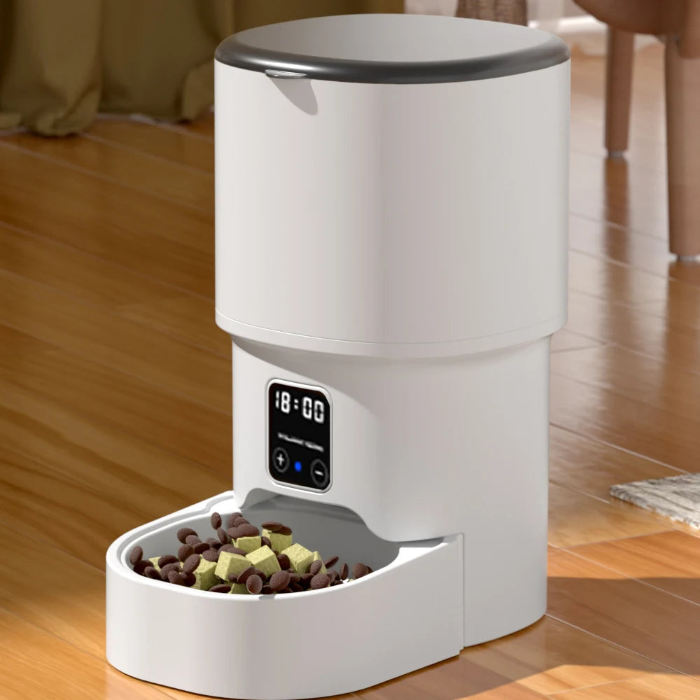 Alimentador Automático Inteligente Wi-Fi 4L para Gatos e Cães – ZYfeeder