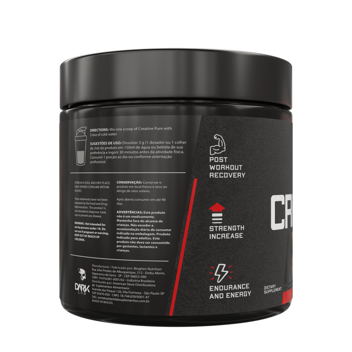 Creatina 100% Monohidratada – Dark Lab 150g/300g