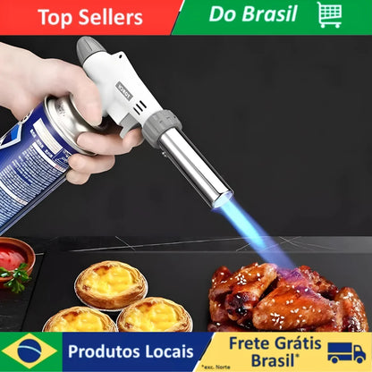 Maçarico Culinário Profissional Regulável – Gourmet & Confeitaria