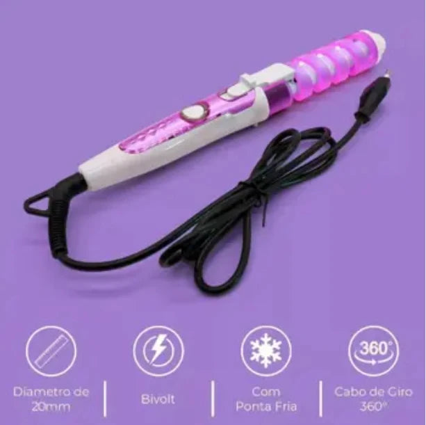 Modelador de Cachos Profissional Bivolt – Cerâmica Avançada