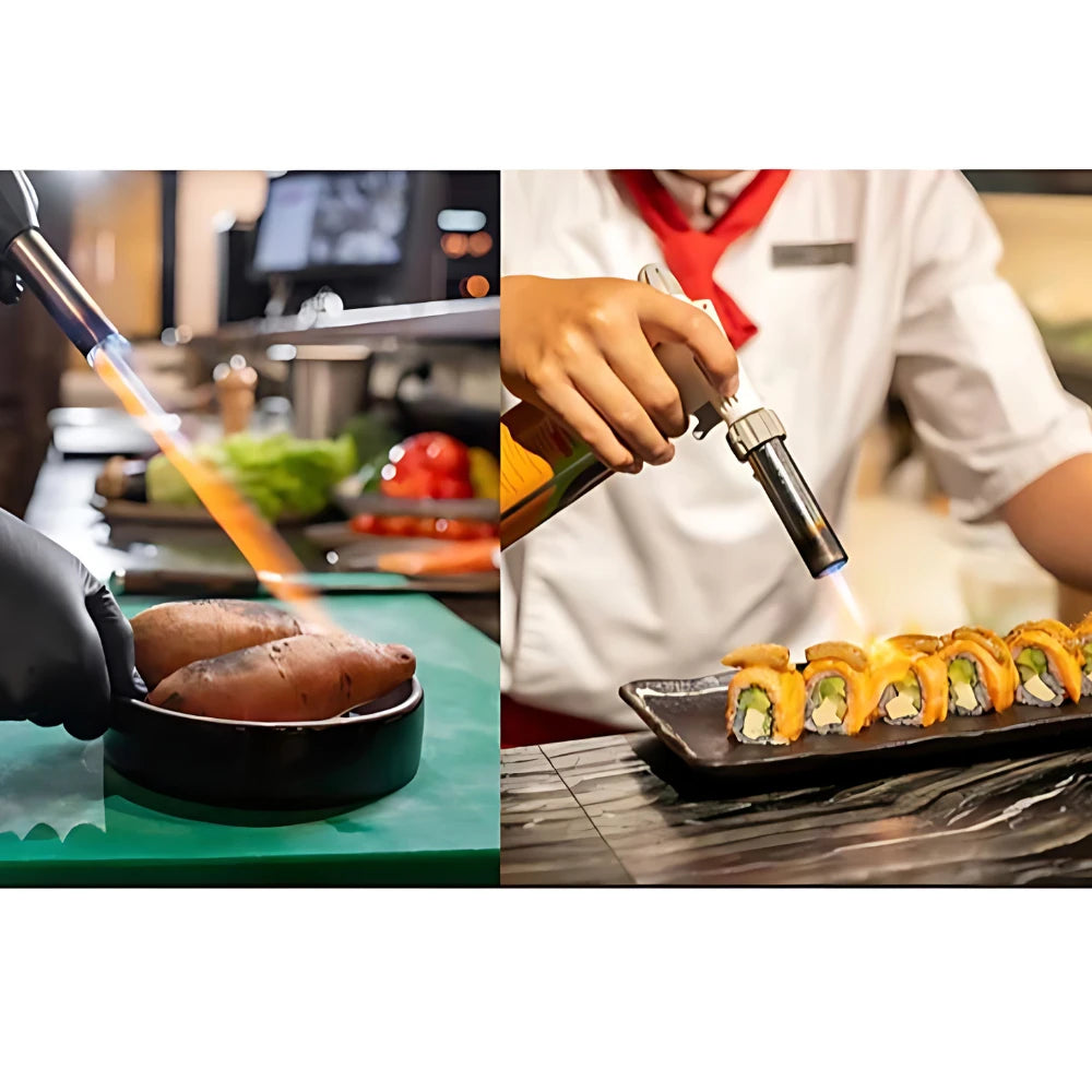 Maçarico Culinário Profissional Regulável – Gourmet & Confeitaria