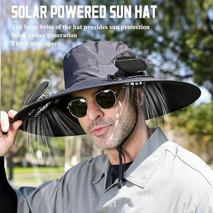 Chapéu com Ventilador Solar