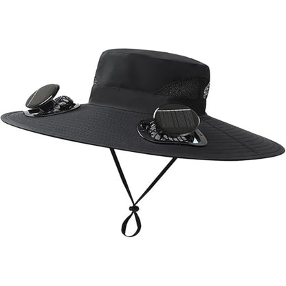 Chapéu com Ventilador Solar