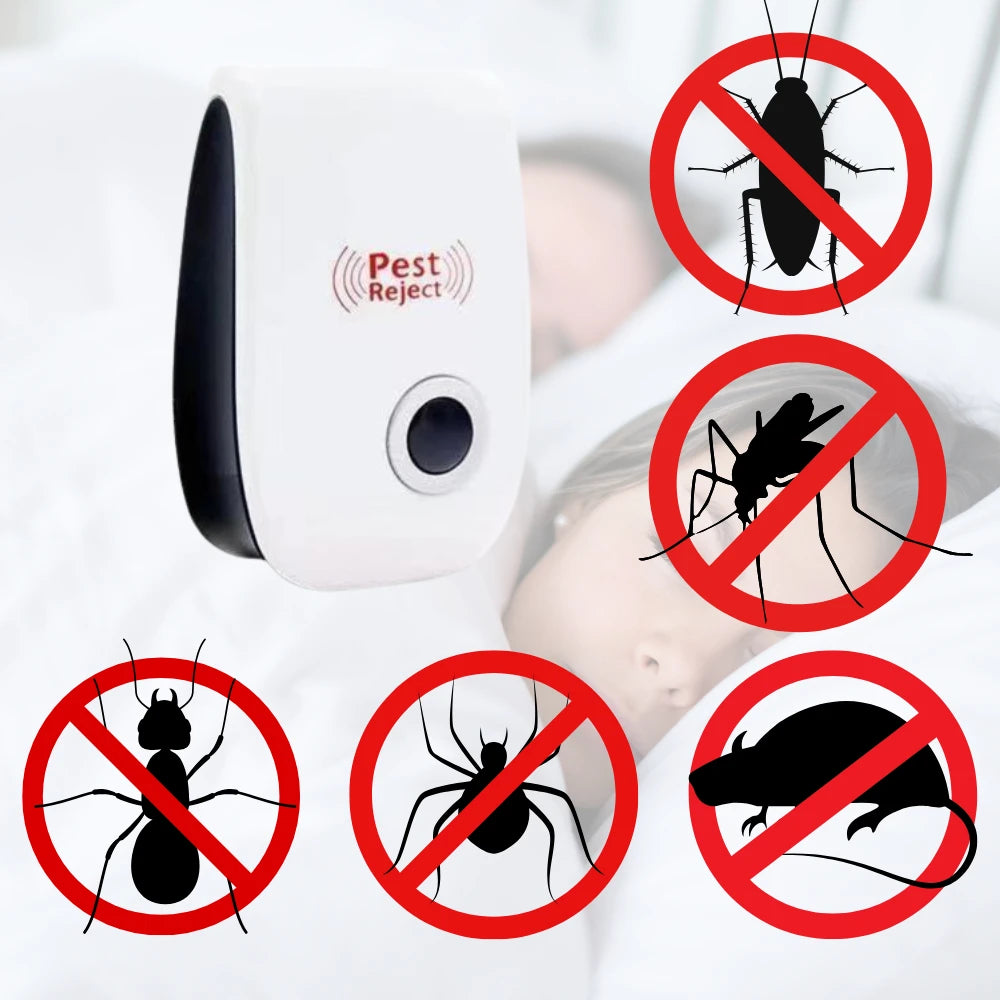 Repelente Eletrônico Ultrassônico Contra Pragas – Plug & Use