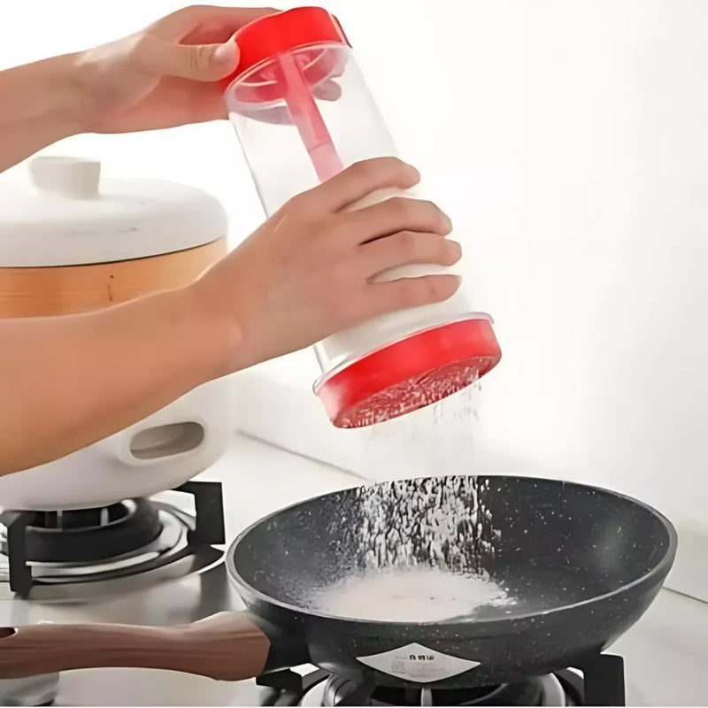 Tapioca Sieve Flour Sugar Sprinkler Kitchen Stainless Steel Fine Plastic Thick Culinary Utensil Multipurpose Confects Coffee