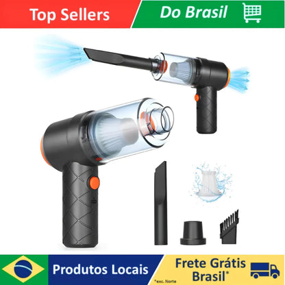 Aspirador de Pó Portátil USB Premium 2000mAh – Carro e Casa (MT228 / MT180)