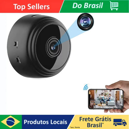 Mini Câmera A9 Wireless 1080p – Visão Noturna e Monitoramento Remoto