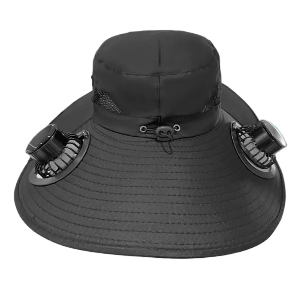 Chapéu com Ventilador Solar