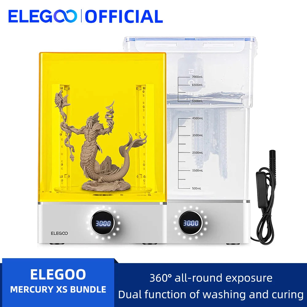 ELEGOO Mercury XS Bundle – Sistema de Lavagem e Cura para Impressão 3D em Resina