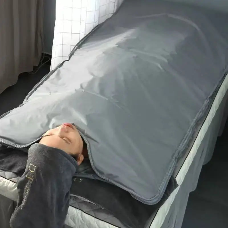 Manta de sauna para desintoxicação e remoção de umidade, sauna portátil para relaxamento doméstico, temperatura ajustável