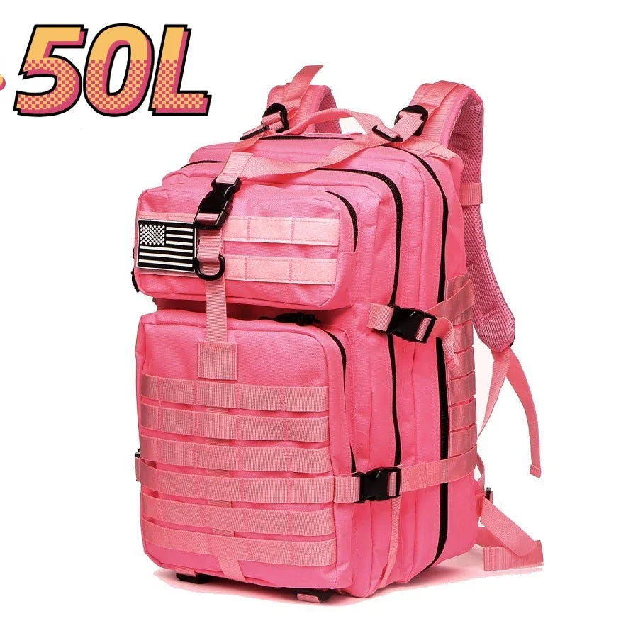 Mochila Tática Outdoor 30L / 50L – Impermeável em Nylon 1000D