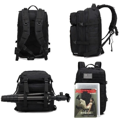 Mochila Tática Outdoor 30L / 50L – Impermeável em Nylon 1000D
