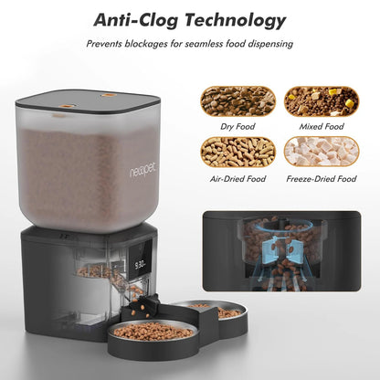 Comedouro Automático Newpet 8L para Pets – Alimentação Programada para Cães e Gatos