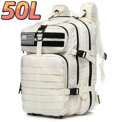 Mochila Tática Outdoor 30L / 50L – Impermeável em Nylon 1000D