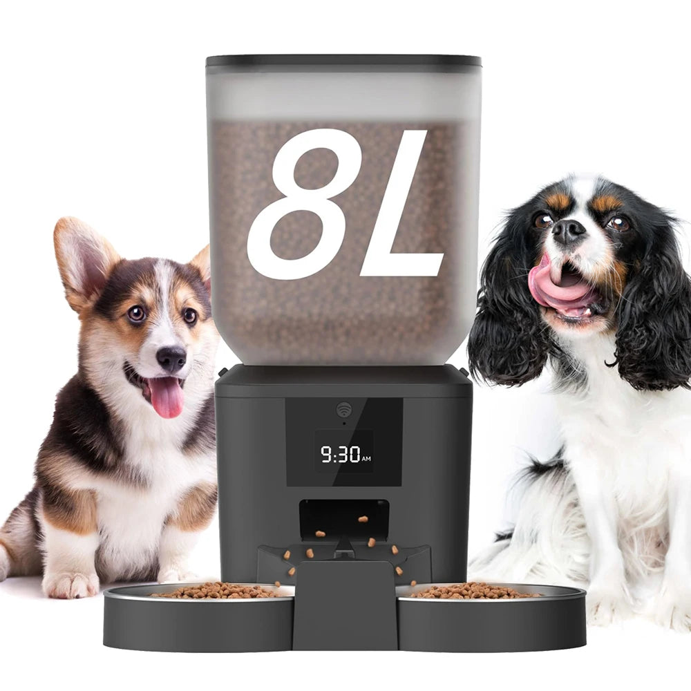 Comedouro Automático Newpet 8L para Pets – Alimentação Programada para Cães e Gatos