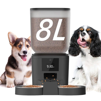 Comedouro Automático Newpet 8L para Pets – Alimentação Programada para Cães e Gatos