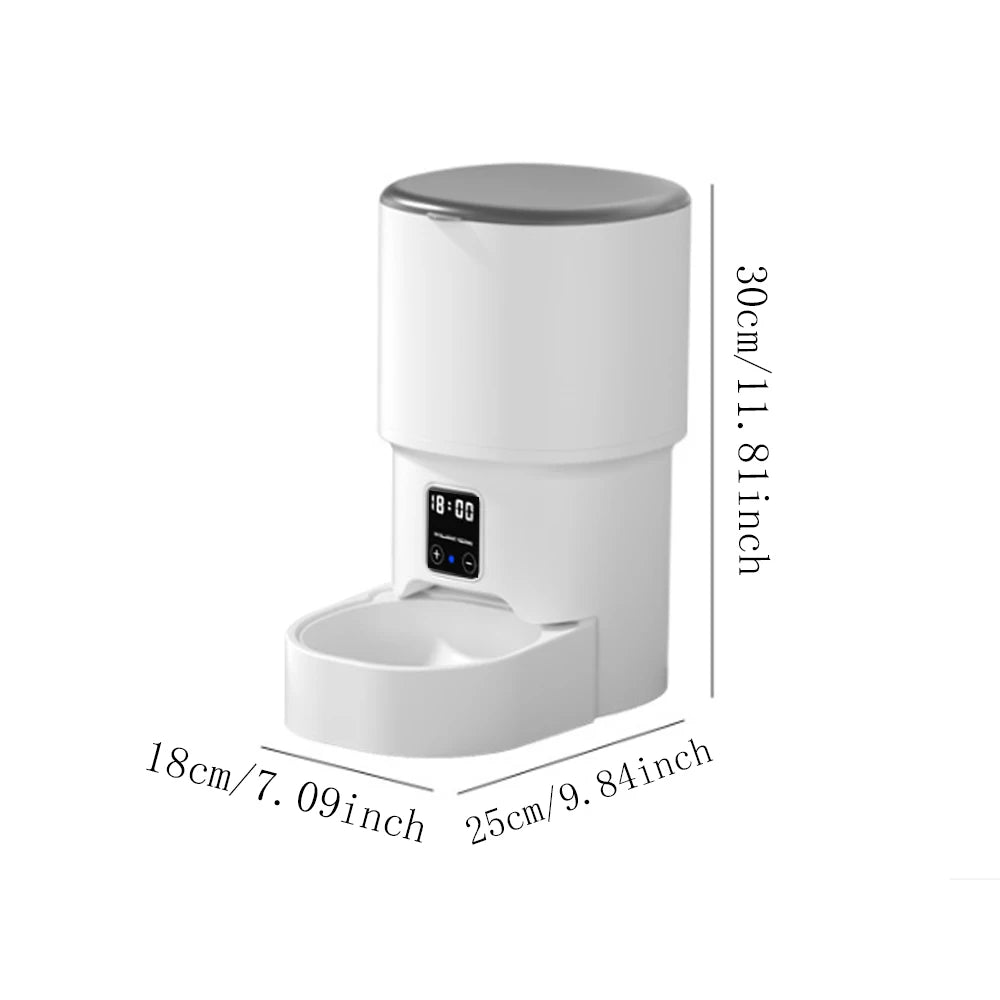 Alimentador Automático Inteligente Wi-Fi 4L para Gatos e Cães – ZYfeeder