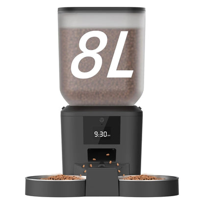 Comedouro Automático Newpet 8L para Pets – Alimentação Programada para Cães e Gatos