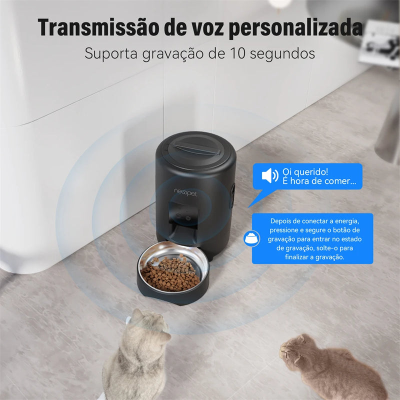 Newpet Cat Automatic Feeder Tuya APP Pet Feeder 2L Smart Dog Feeder Suitable For Small And Medium-Sized Pets Automatic Feeder