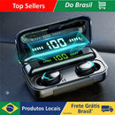 Fones de ouvido F9-5 Bluetooth sem fio Fones de ouvido Bluetooth com display LED enviados do Brasil
