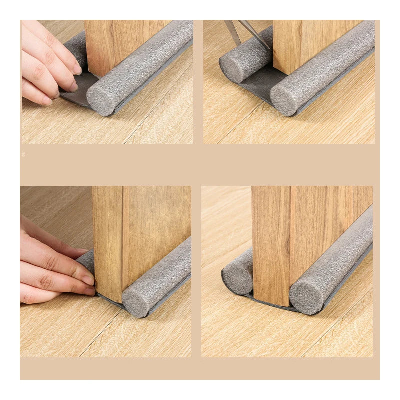 Vedação flexível para a parte inferior da porta, produto mais vendido, bloqueador de vento e poeira, protetor de vedação e isolante para portas.