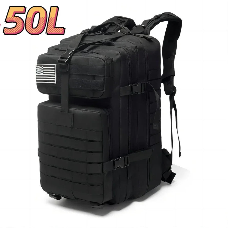 Mochila Tática Outdoor 30L / 50L – Impermeável em Nylon 1000D