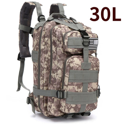 Mochila Tática Outdoor 30L / 50L – Impermeável em Nylon 1000D