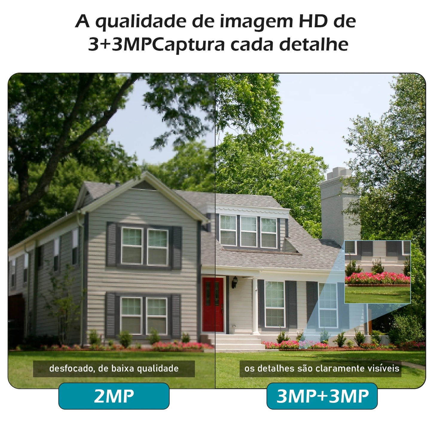 Câmera WiFi iCSee Black Ultra HD 4K – Segurança Residencial e Comercial