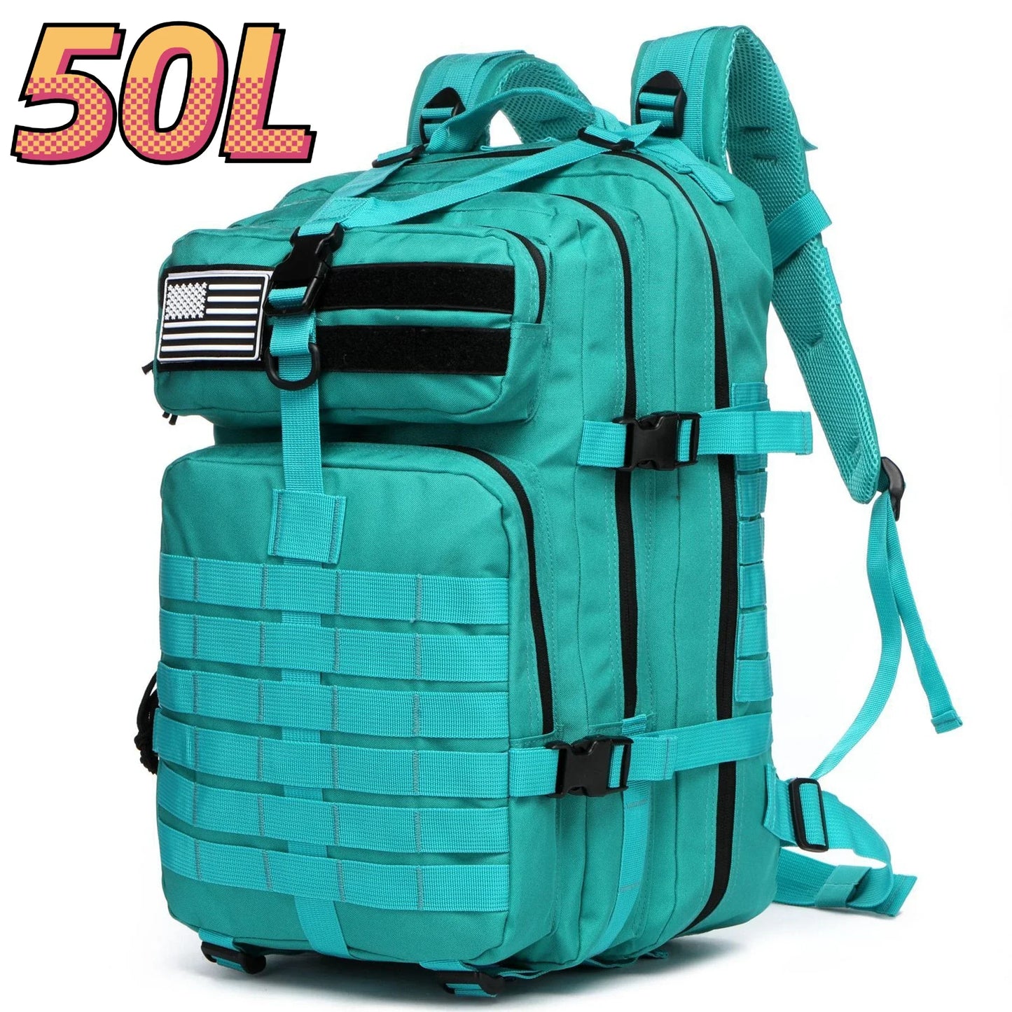 Mochila Tática Outdoor 30L / 50L – Impermeável em Nylon 1000D