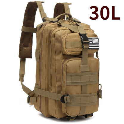 Mochila Tática Outdoor 30L / 50L – Impermeável em Nylon 1000D