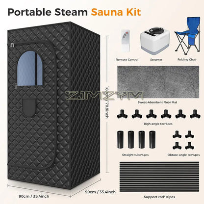Sauna Portátil Individual a Vapor para Uso em Casa