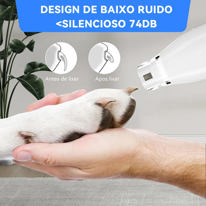 Kit de Higiene Pet com Aspirador NewPet 2,5L – Baixo Ruído e 7 Ferramentas de Grooming