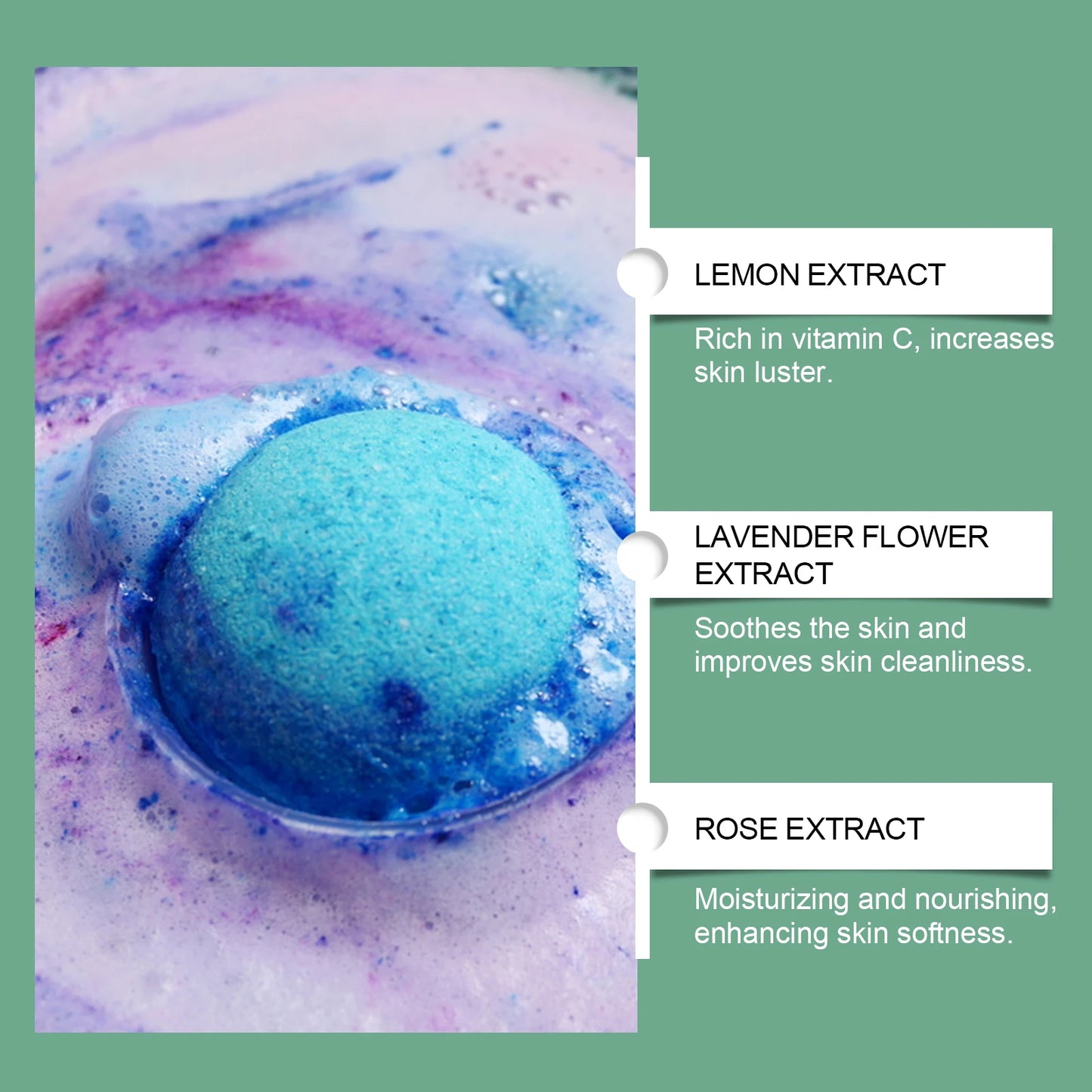 Kit de Bombas de Banho de Natal OceAura – Aromaterapia, Relaxante, Anti-estresse, Esfoliante, Hidratante, Limpeza para banho, Bolas de sal artesanais